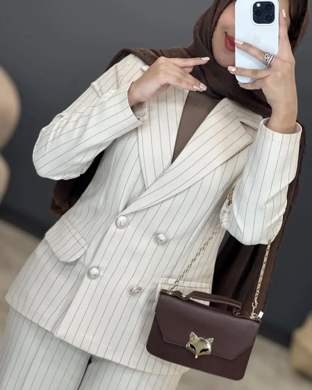 👚نام: ست کت شلوار مزون دوز دیپلمات آلما 😍😍
