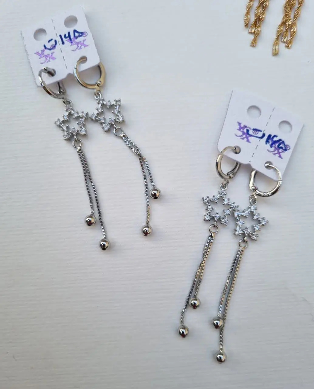 گوشواره مخصوص نقره‌ای پسندامون 😎
