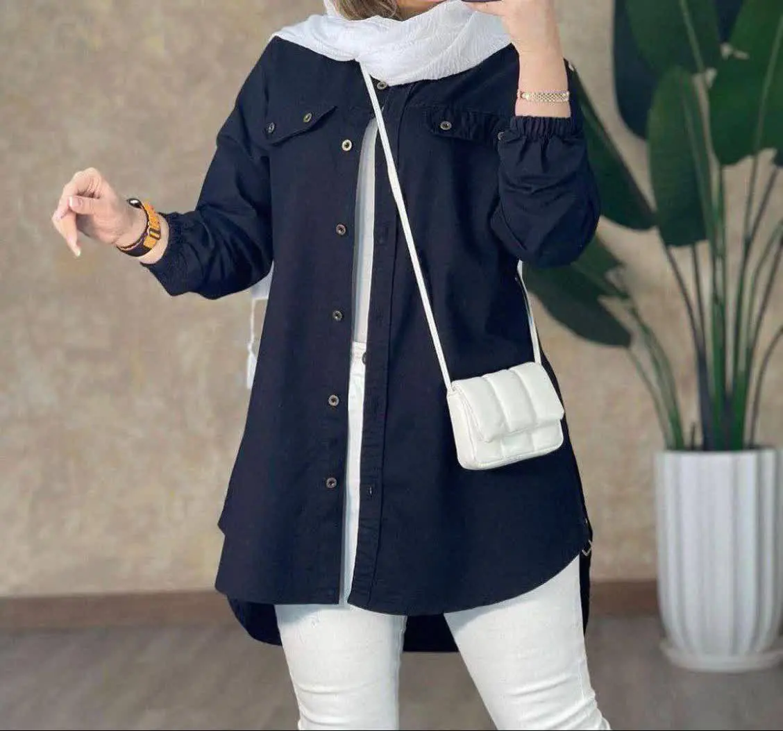 🔹نام: مانتو کتان کش بغل دکم...