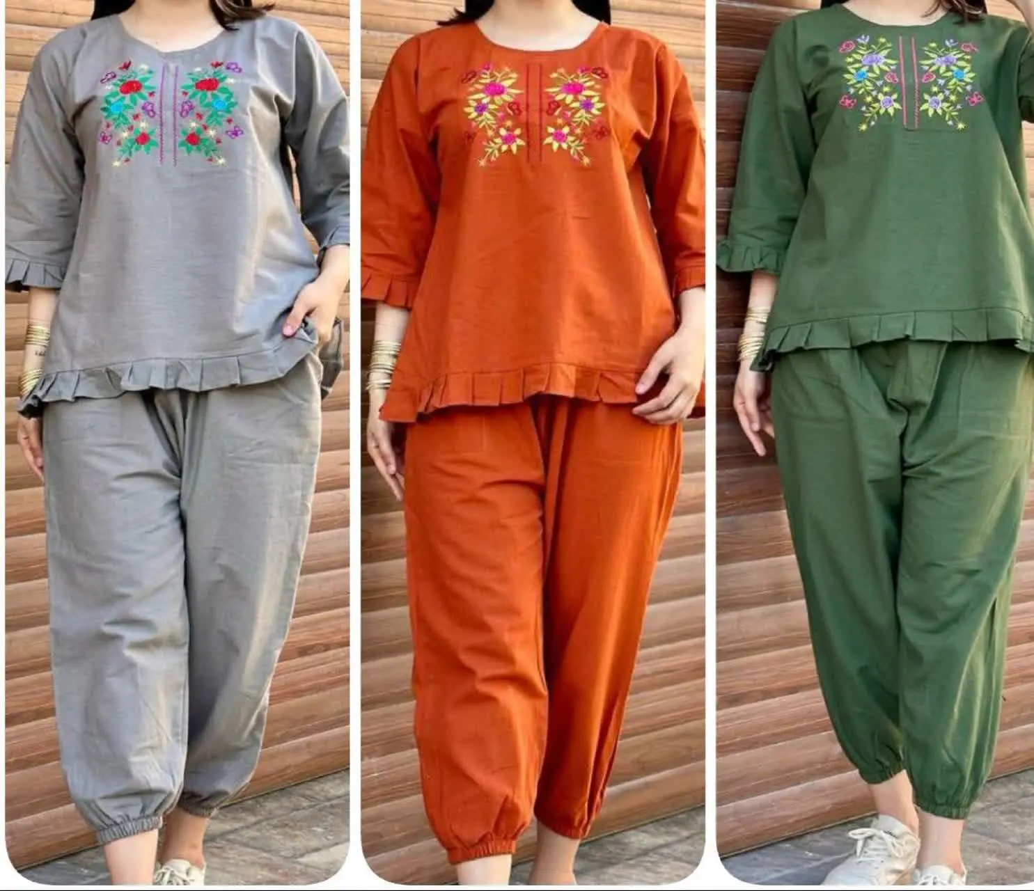 ❤️نام: بلوز و شلوار قواره دار Rozet
