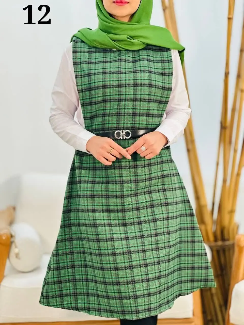 نام: سه تکه شومیز سارافون کمر بند رعنا
