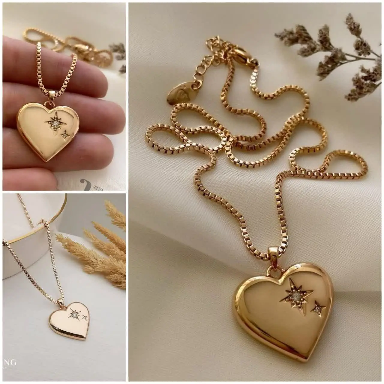 گردنبند قلب از برند ژوپینگ✨💥