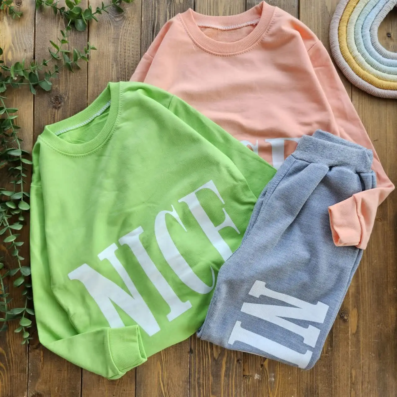 🔮بلوز شلوار اسپرت طرح NICE🔮