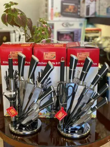 سرویس چاقو کارد و ساطور مینیاتور ۹ پارچه
