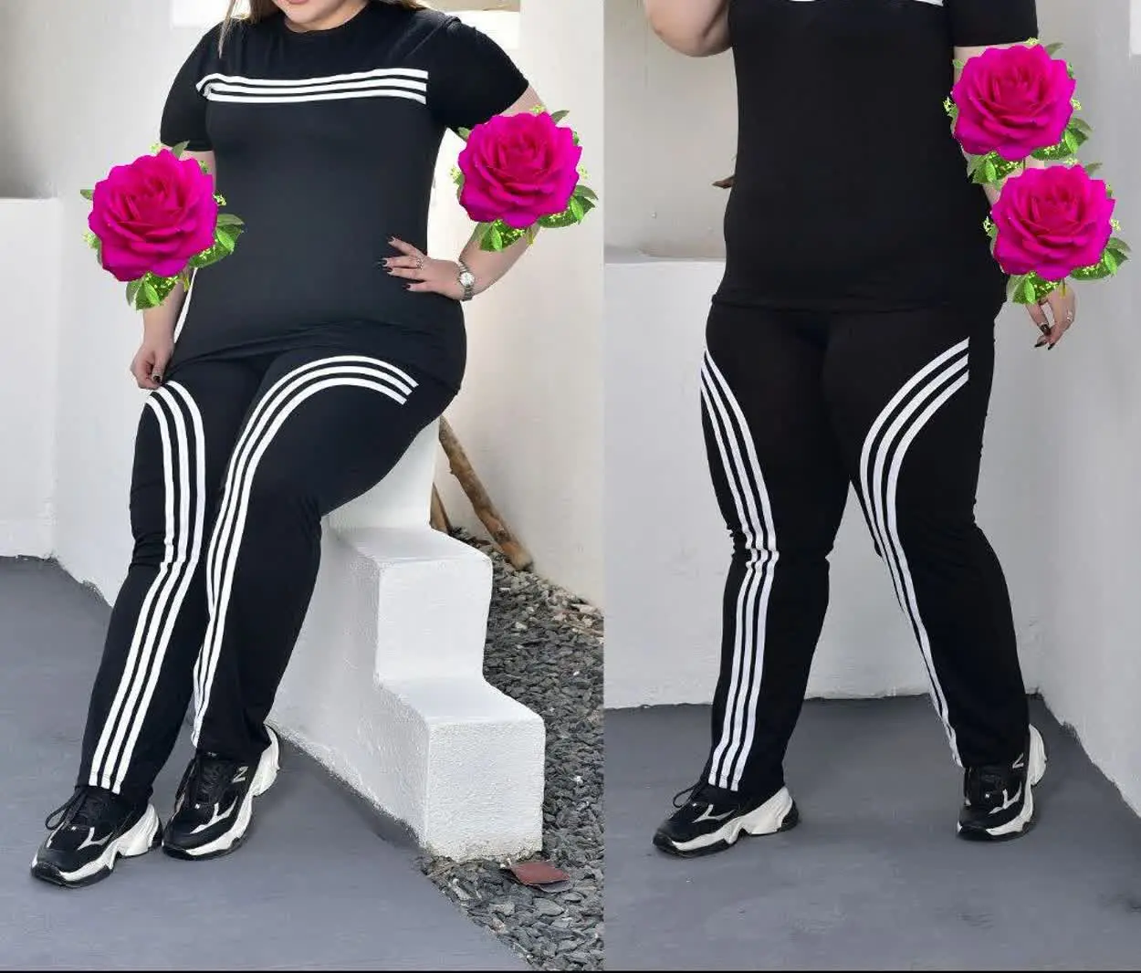 👚نام: ست ورزشی سه خط
