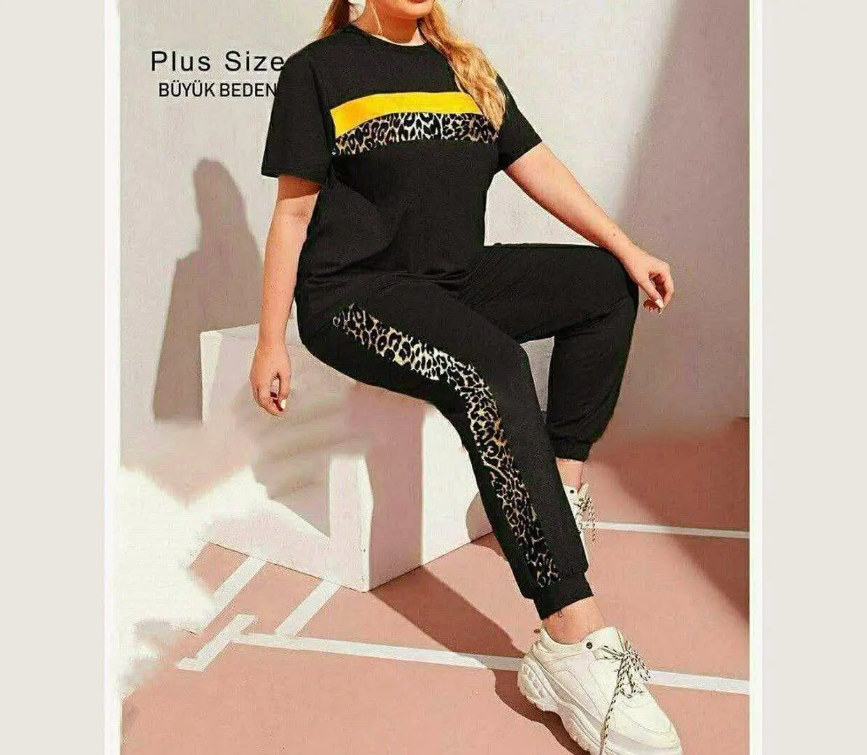  *❤️تیشرت و شلوار 🌺عیدااااانه 🌺مدل پلنگی*
