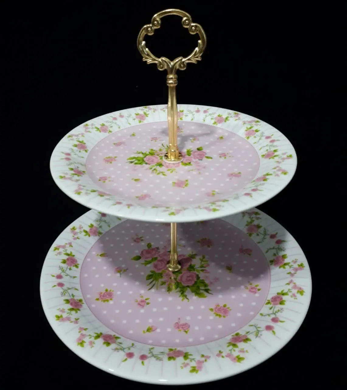 شیرینی خوری انجل صورتی دوطبقه
