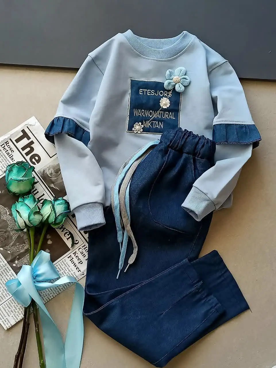 ست بیرونی با شلوار جین