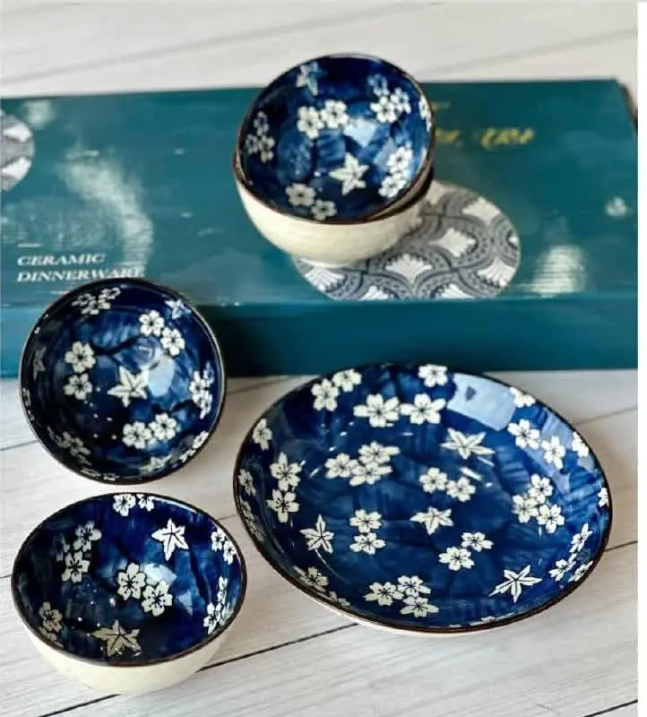 پک پنج عددی کاسه و پیاله گل...