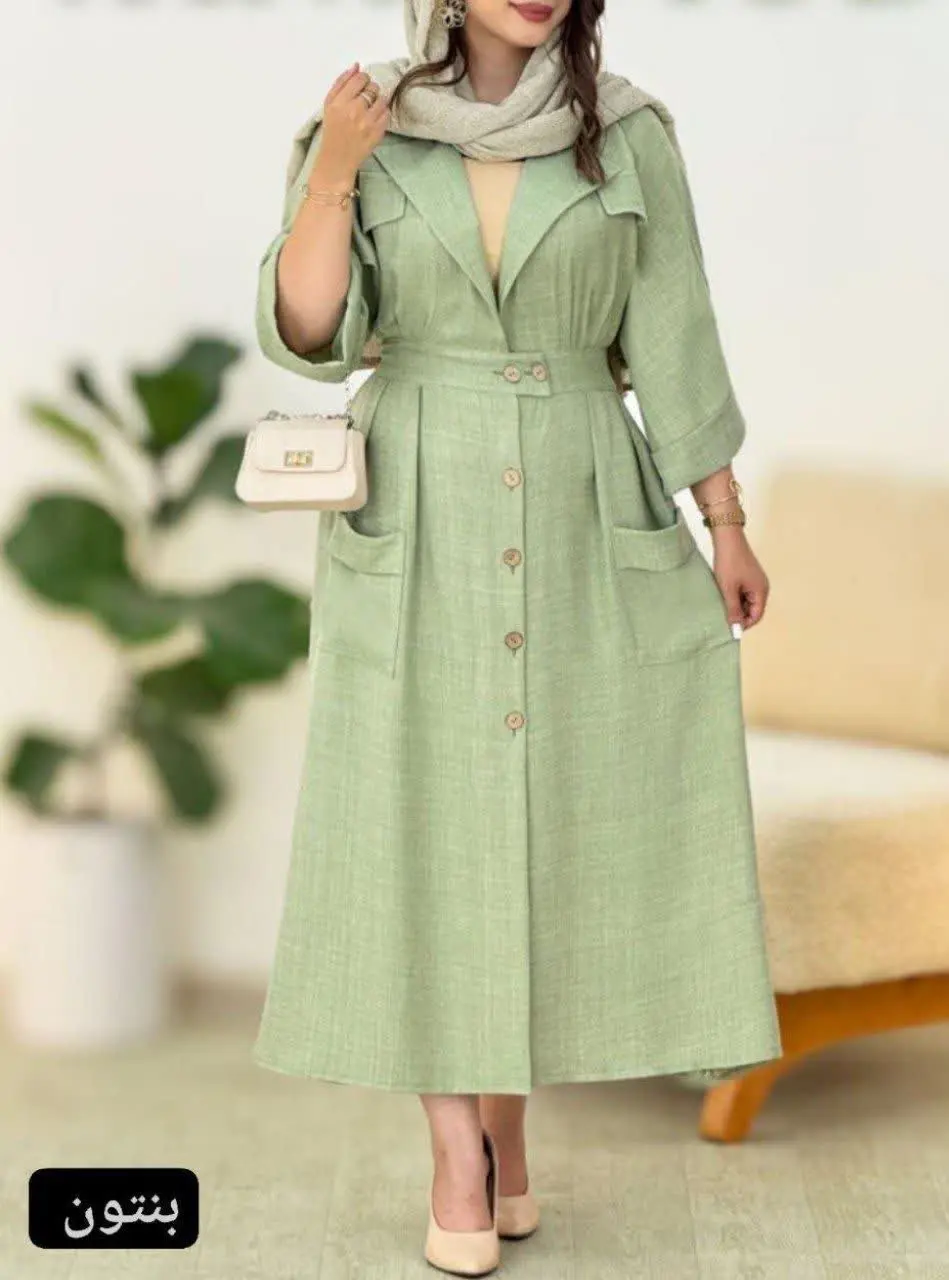 👚 نام: مانتو دکمه دار غنچه