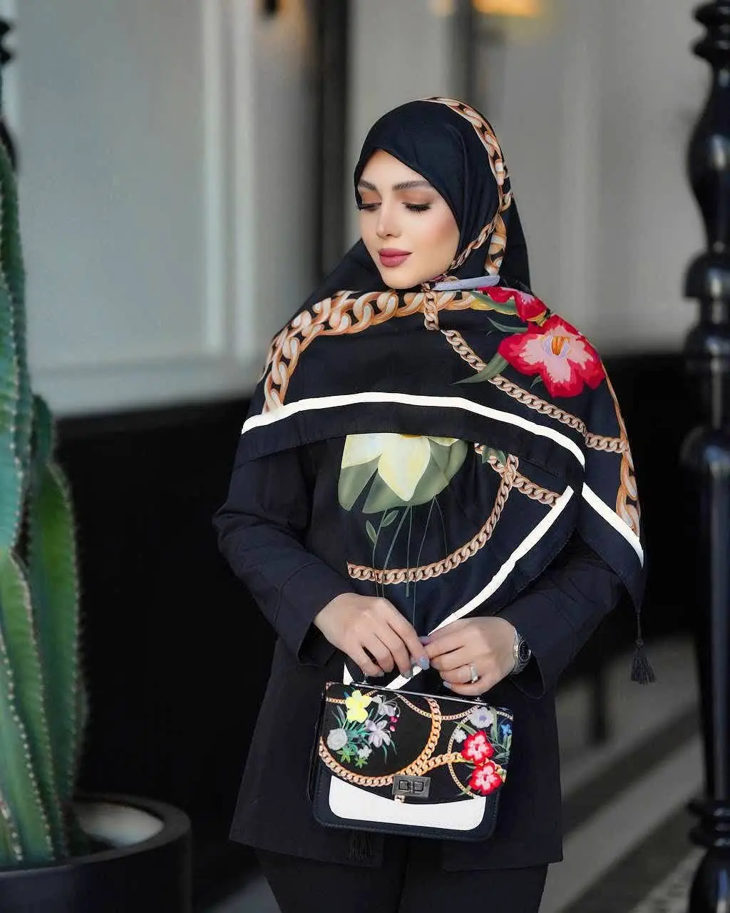 🍀ست کیف روسری شیک
