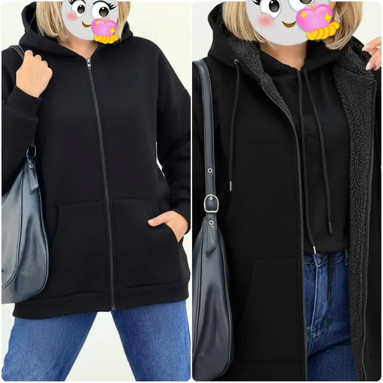 سوییشرت ((*جلو زیپ ساده*))