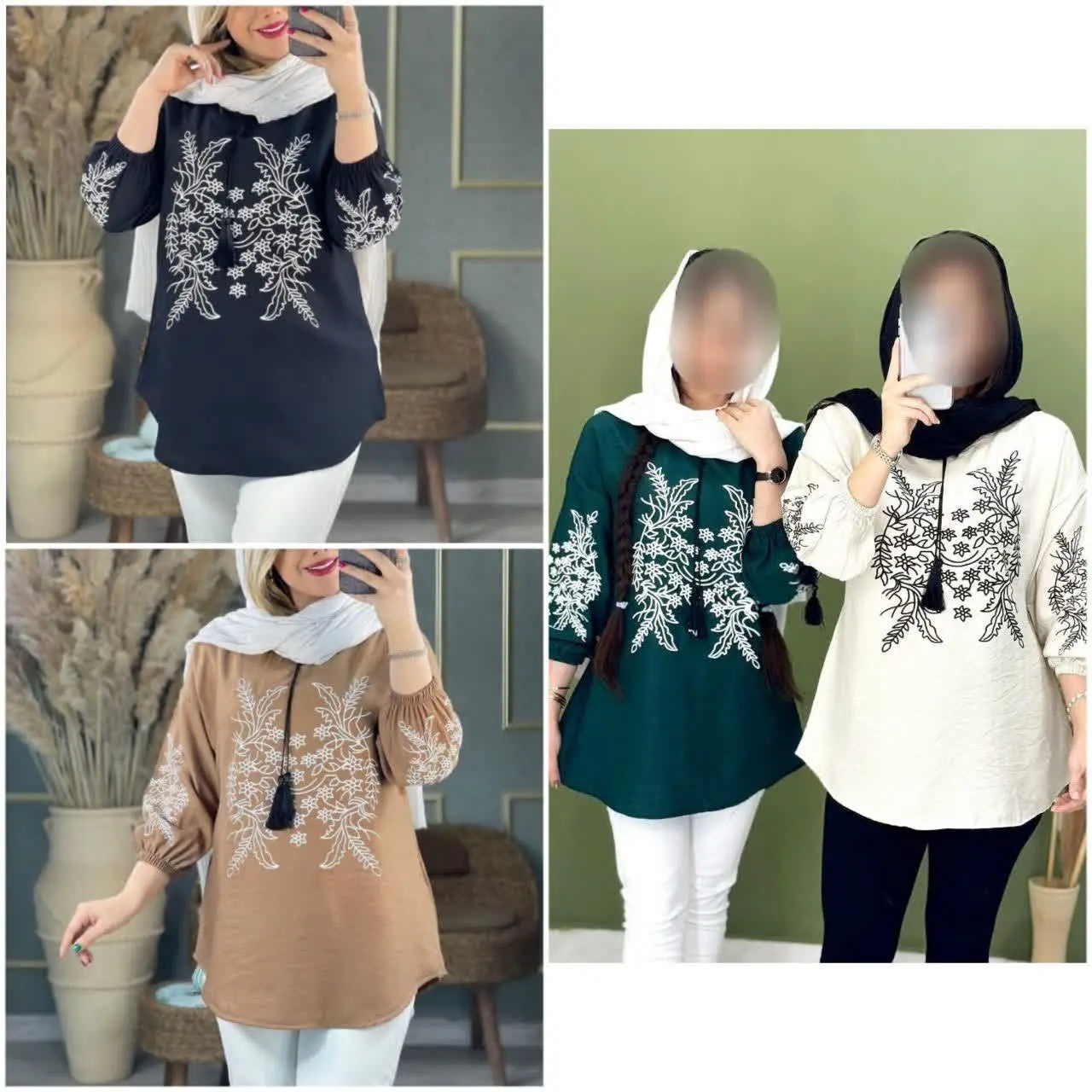 یه #شومیز گلدوزی شده دلبر که مناسب مهمونیاتونه🥰
