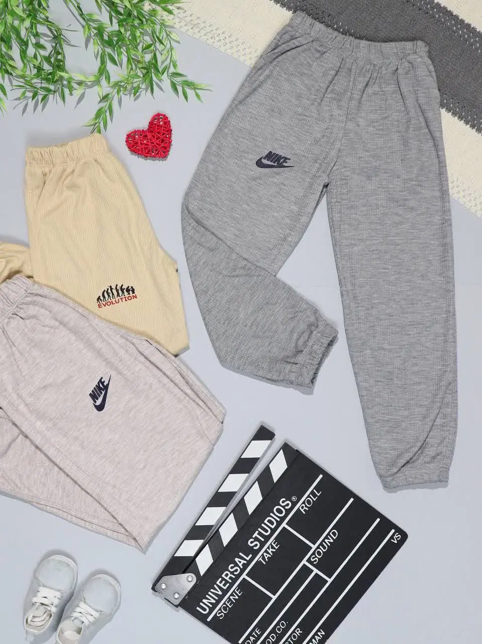 👫شلوار راحتی کبریتی طوسی و...