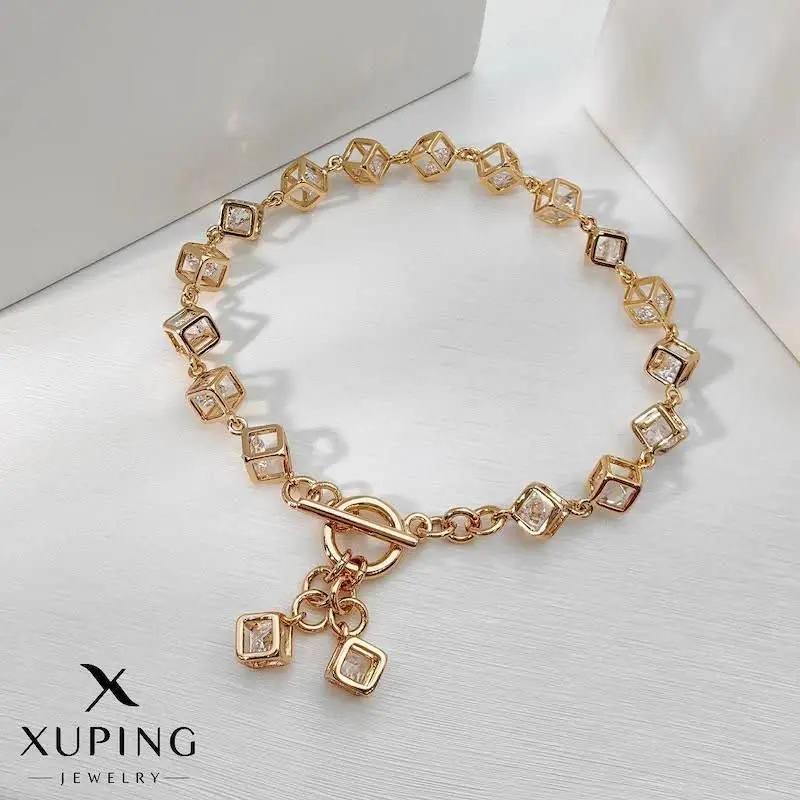 دستبند مکعبی ظریف از برند ژ...