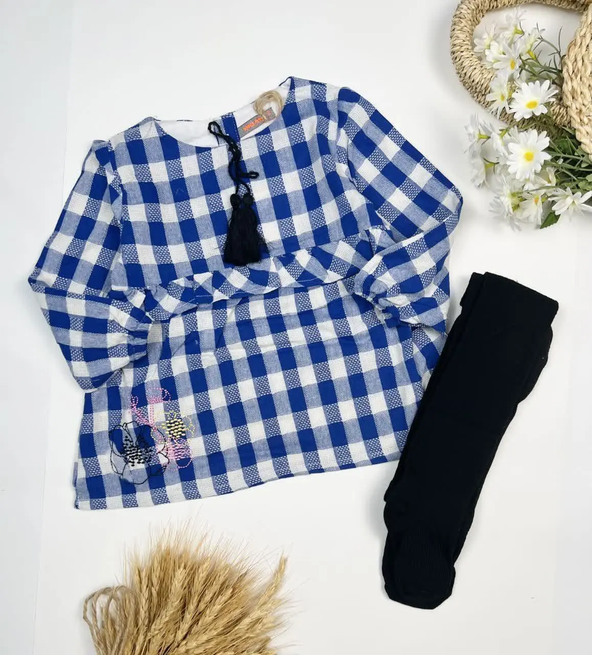 💞 ست دوتیکه پسراهن و ساپورت دخترانه مجلسی 💞
