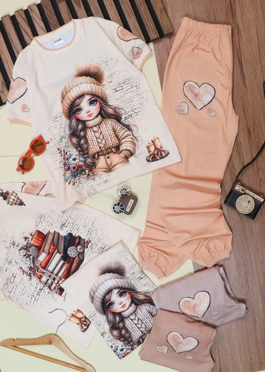 👕نام کالا: #تیشرت_شلوار دخترانه
