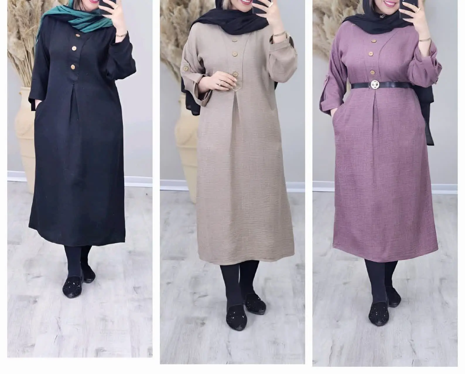 🛍نام: پیراهن کفتان شانتون🍃
