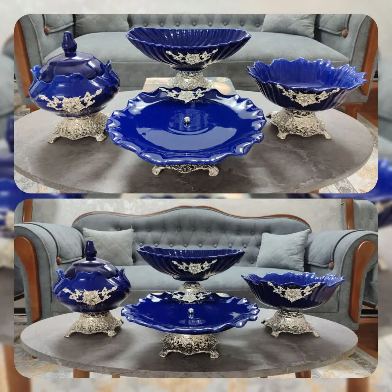 💐سرویس چهار تکه سورمه ای