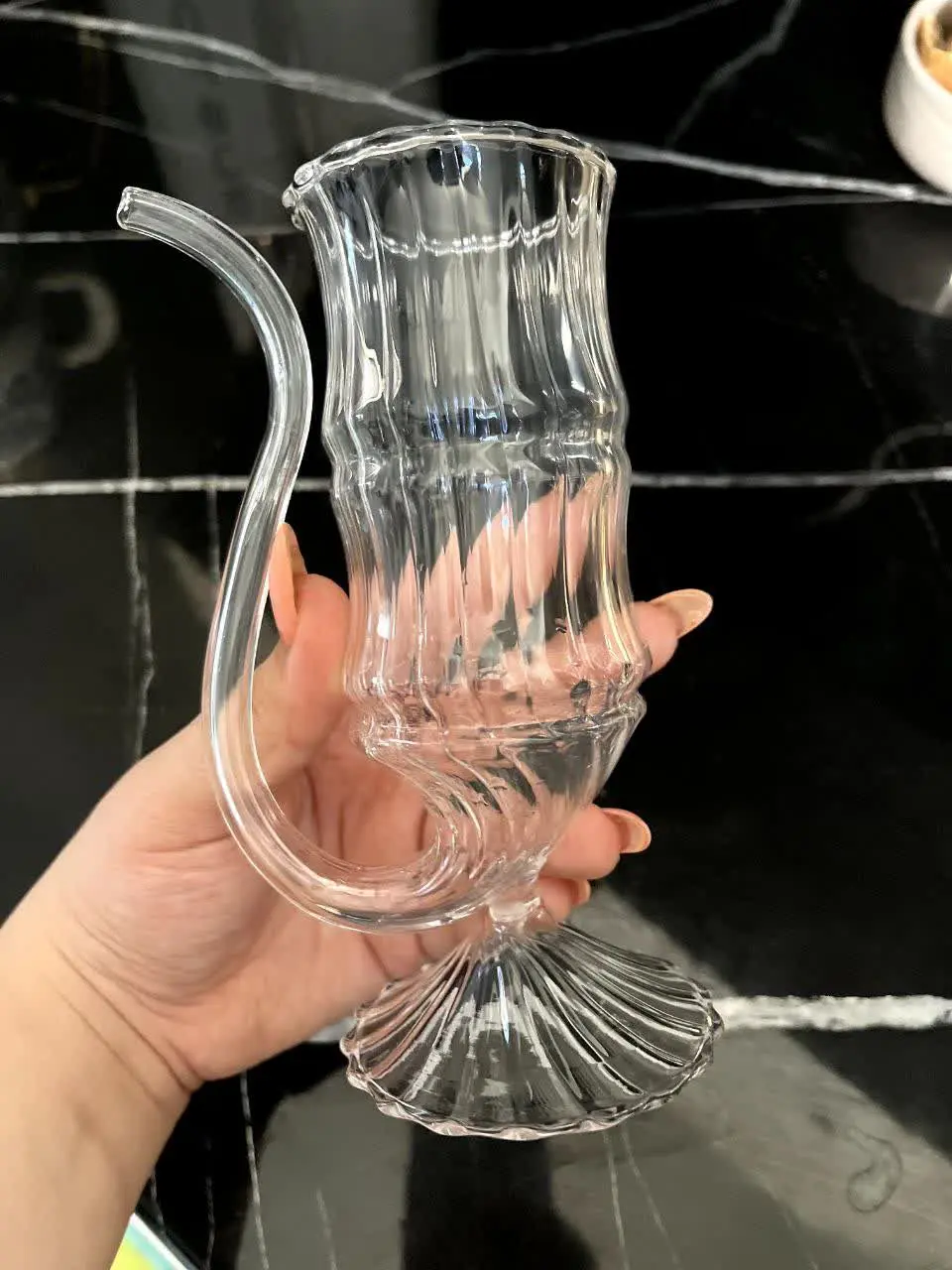 طرح جدید لیوان نی نوش پیرکس بزرگ😍
