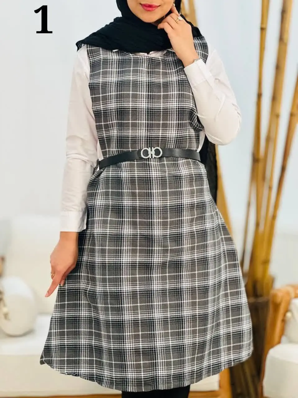 نام: سه تکه شومیز سارافون کمر بند رعنا
