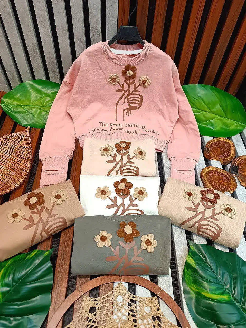 🌸کراپ تک فینگردار طرح گل🌸