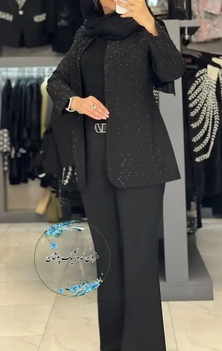 کت شلوار نگین لوزی مزونی