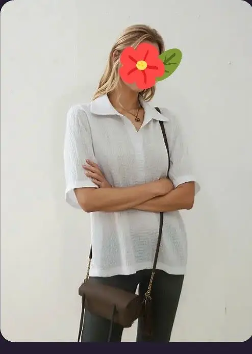 🌼بلوز خارجی Zara,یقه دار
