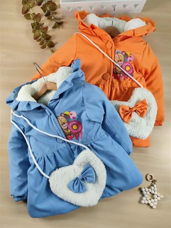 کاپشن دخترانه تدی 
