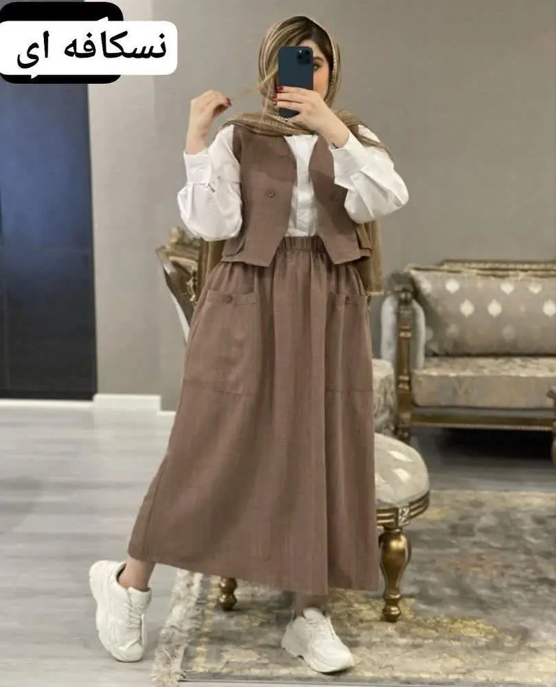 👚 نام: جلیقه و دامن زمرد ✔️
