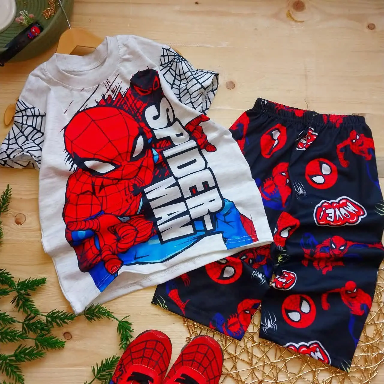 👚نام: ست تیشرت شلوارک مردعنکبوتی🕷
