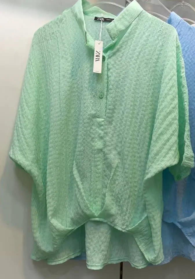 🌼بلوز خارجی، قواره دار، جلو...