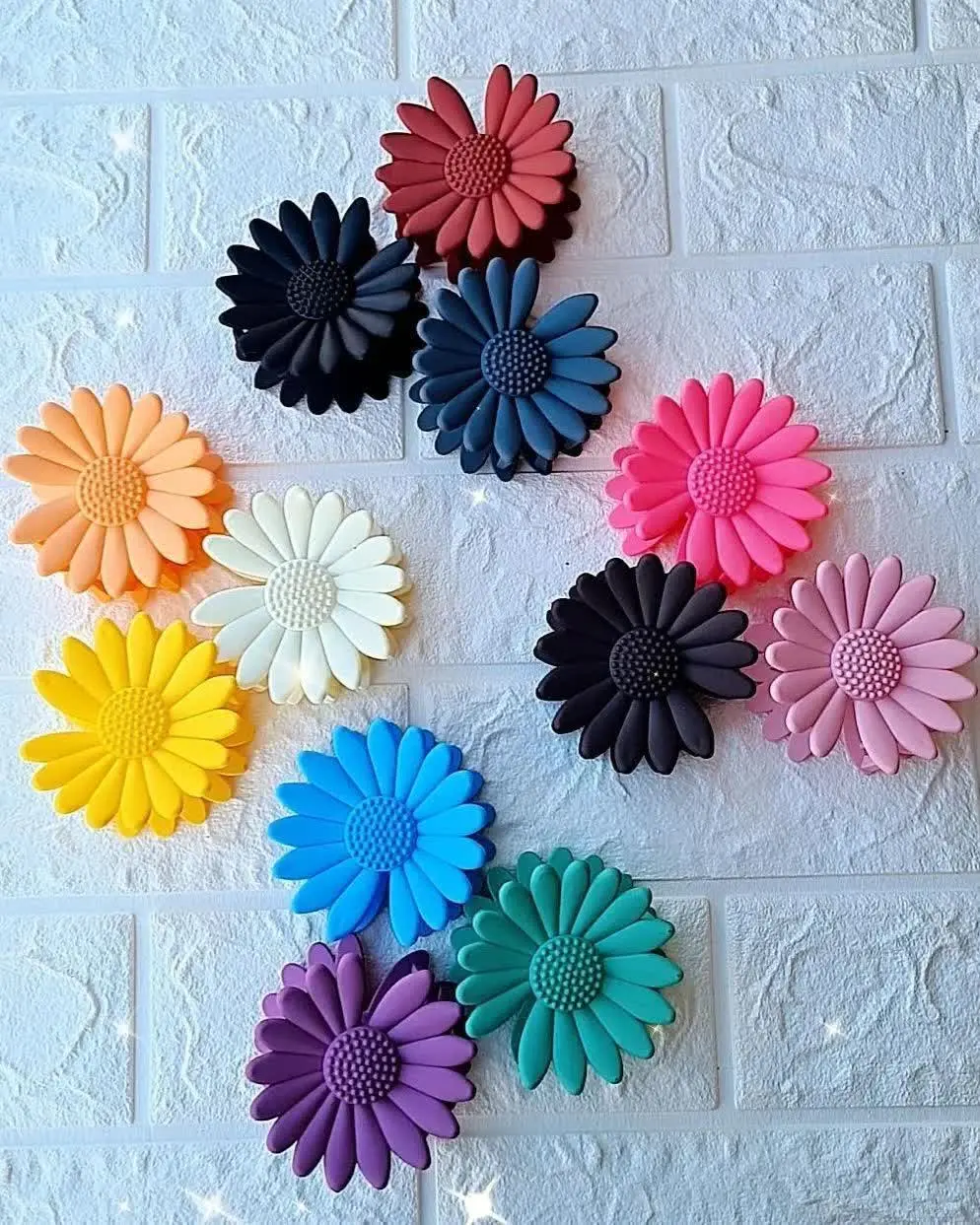 🍀 کلیپس بابونه شمعی بزرگ
