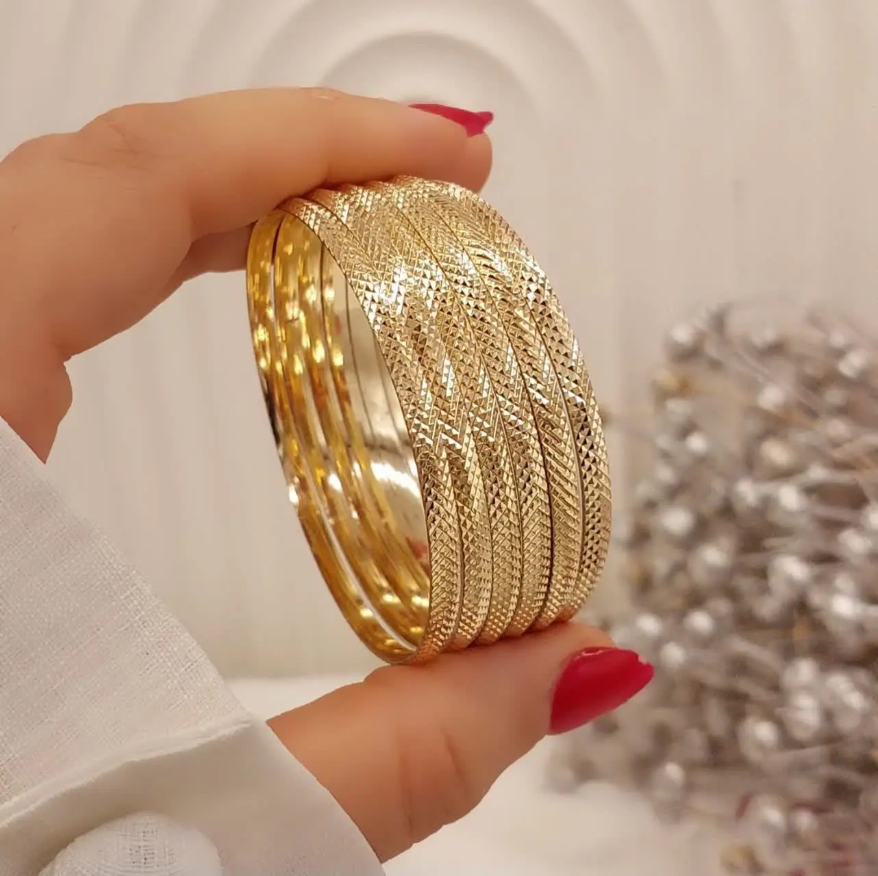 النگو ۲میل طلا روس جدید😍