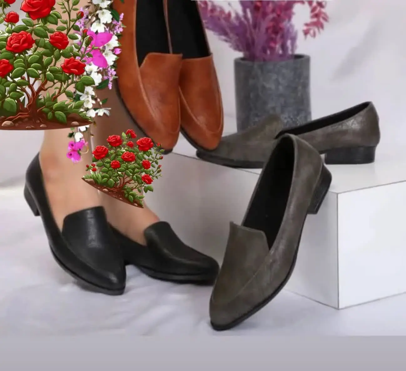 کفش زنانه مدل سوگو ساده رنگ مشکی
