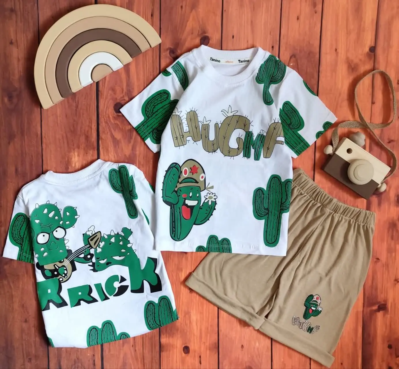 😍ست تیشرت وشلوارک کاکتوس، جنس پنبه سوپر با کیفیت عاااالی 👌
