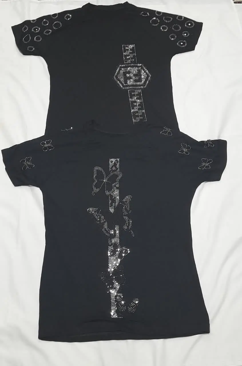 تی شرت نگین دار 
