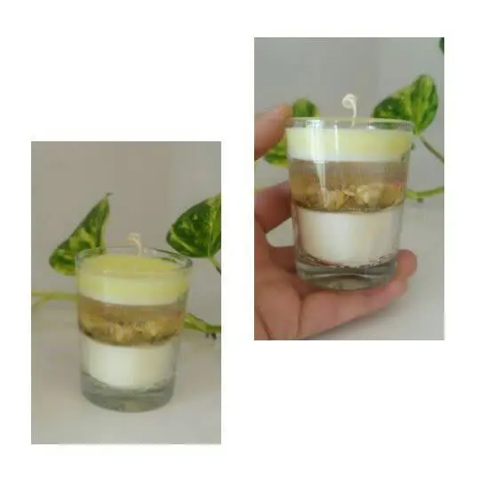 «شمع لیوانی گل» 
