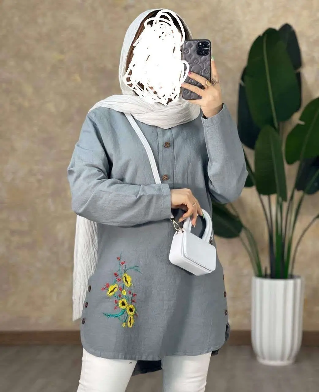 ❤️نام: شومیز مانتویی مدل نیکا
