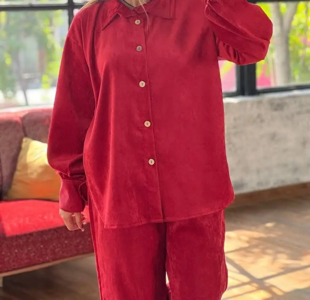 🖋نام: ست پاییزه شومیز و شلوار ویدا
