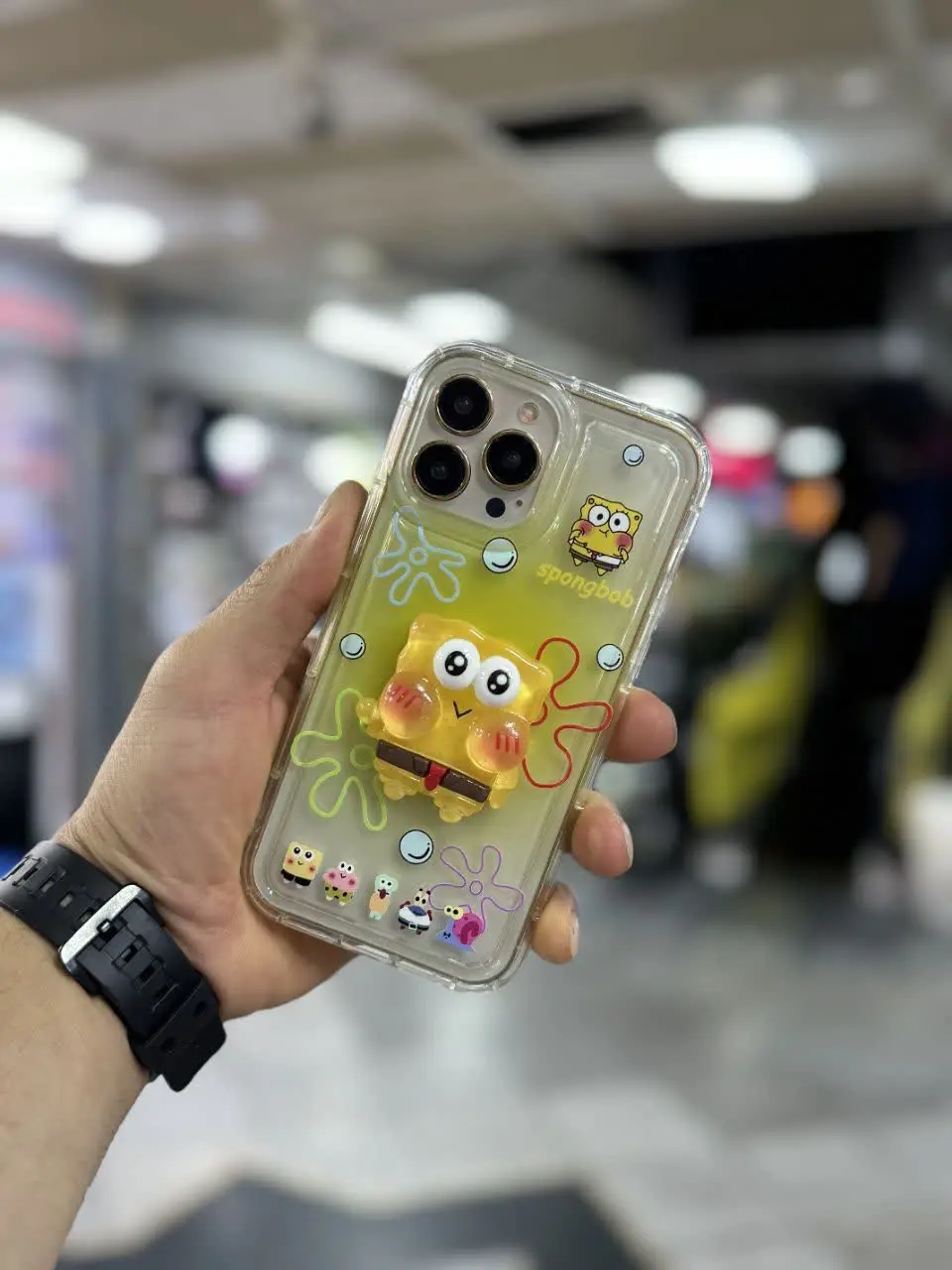 📱مدل قاب: قاب عروسکی شفاف پاتریک و باب اسفنجی برجسته و فوق العاده زیبا مخصوص انواع #سامسونگ #شیائومی #آیفون و #هواوی
