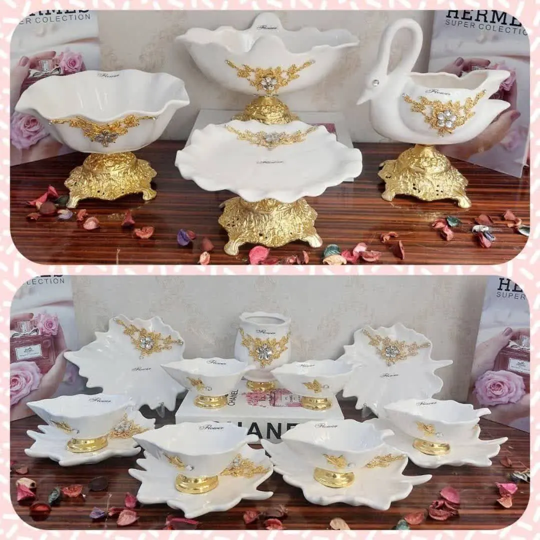 🔥سرویس ۱۷تیکه پذیرایی طرح بهار💥😍💥😍💥👌
