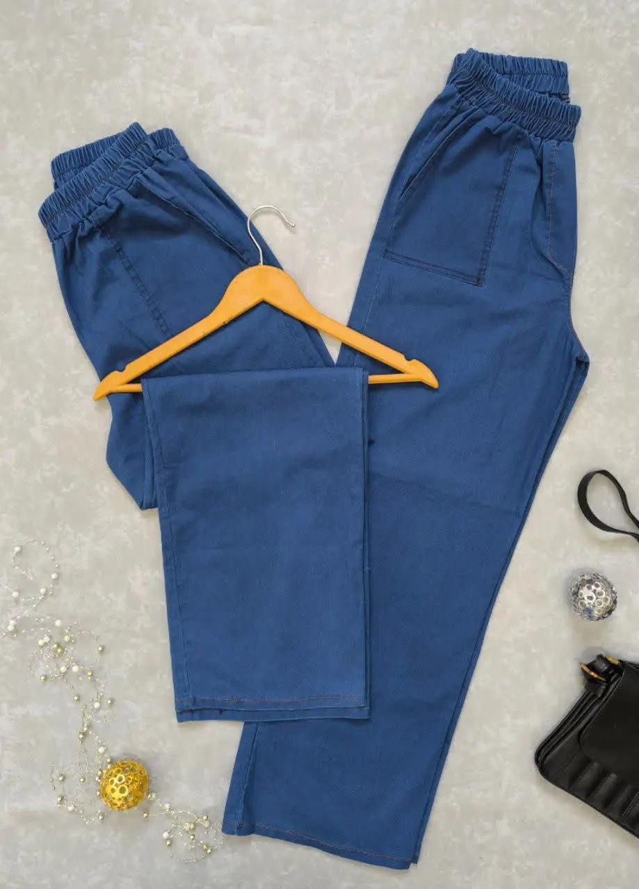 ✅ شلوار نیم بگ، جنس لی کاغذی
