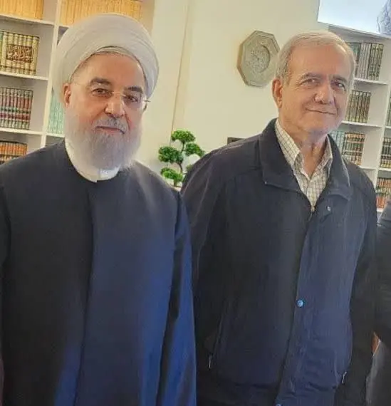 حسن روحانی رسما از پزشکیان اعلام حمایت کرد. 

