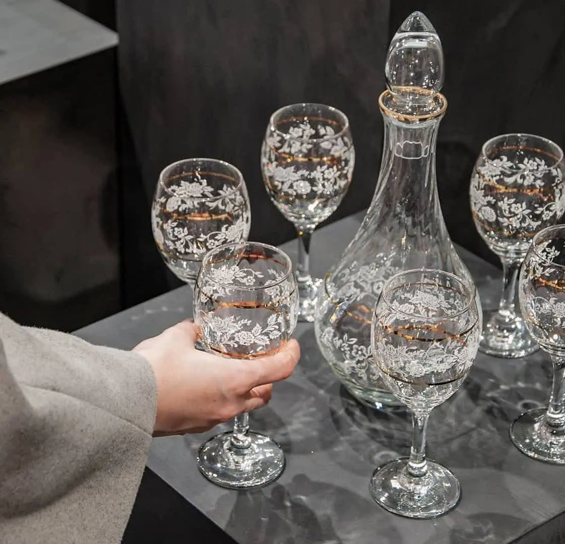 تنگ جام طلاکوب شیک برند پاشا باغچه ترکیه 
