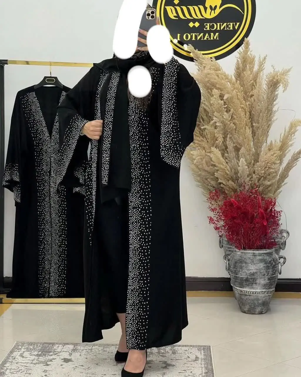 🖋نام: ست مجلسی شال و عبا آستین کلوش
