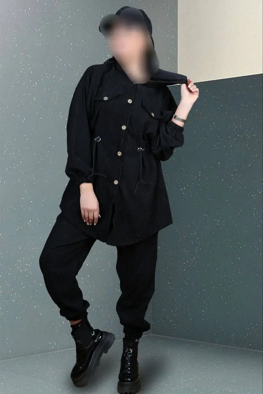 🖋نام: مانتو شلوار مخمل کبریتی
