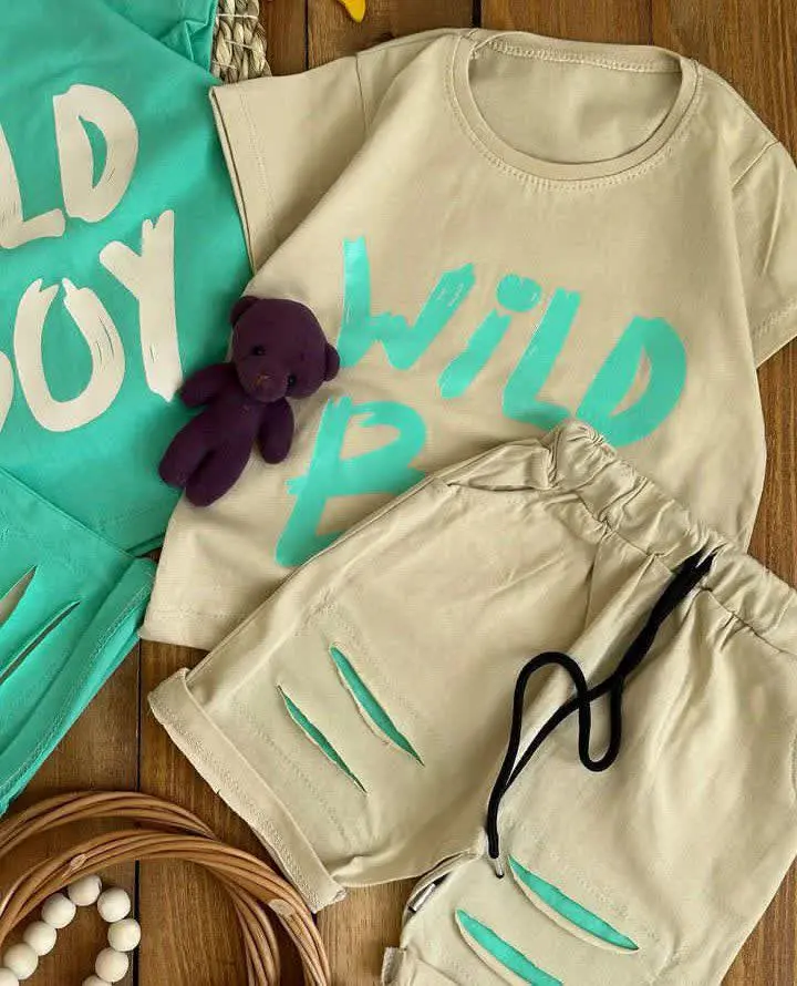 🔮تیشرت شلوارک پسرانه زاپدار🔮
