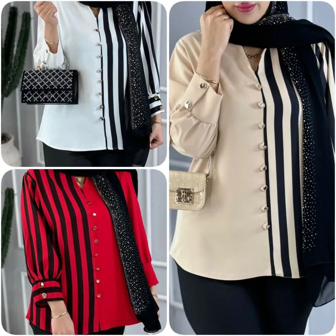 ❤️نام: شومیز مجلسی مدل تارا (زدگی) 
