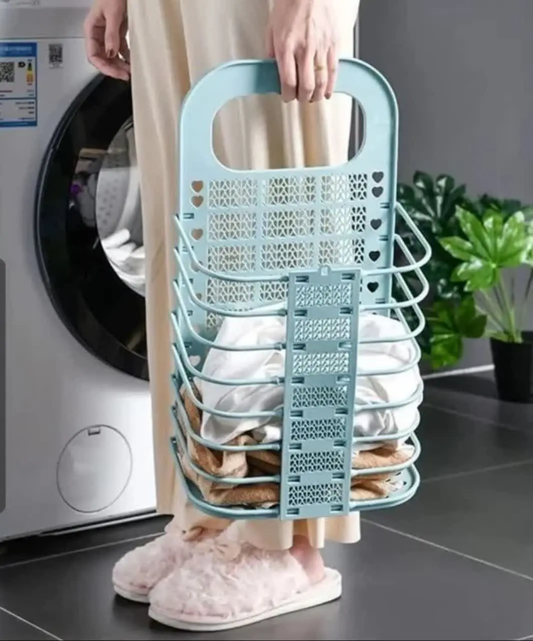 🟥سبد لباس تاشو 🗑
